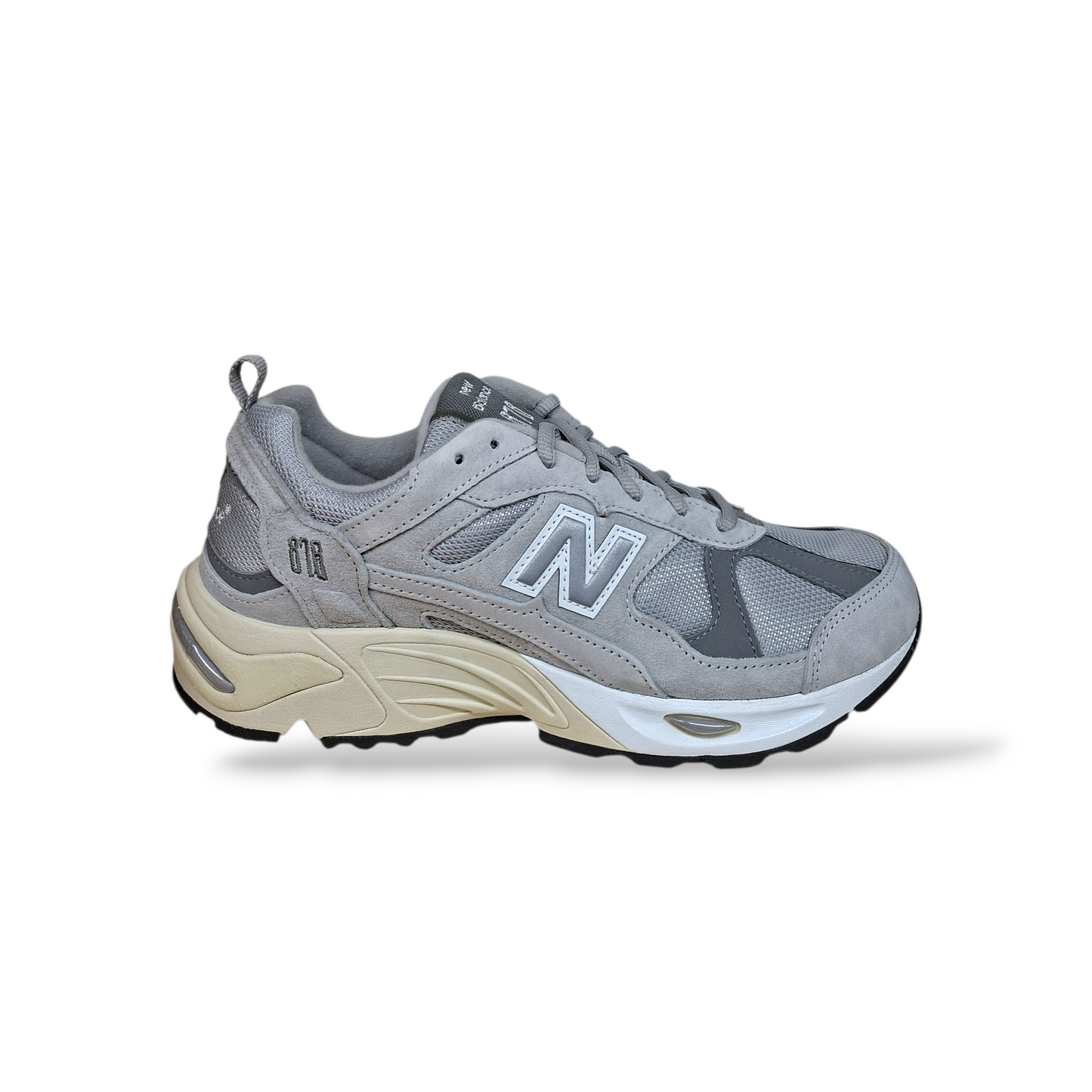 Scarpe sneakers Uomo New Balance 878 878 grigio-bianco laccio
