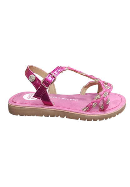 Sandalo bambina Gioseppo Wenham fuxja pelle fibbia comfort elegance