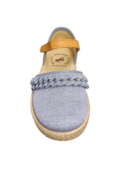Espadrillas bambina Vul-Ladi Carla jeans tela velcro summer style