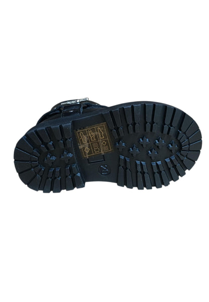 Stivaletti bambino 4US Paciotti Martin nero pelle - Stile elegante con zip laterale