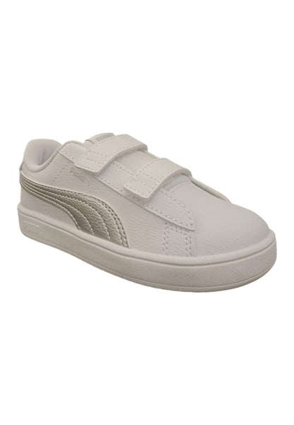 Scarpe sneakers Bambine e ragazze PUMA rickie classic  bianco-grigio velcro
