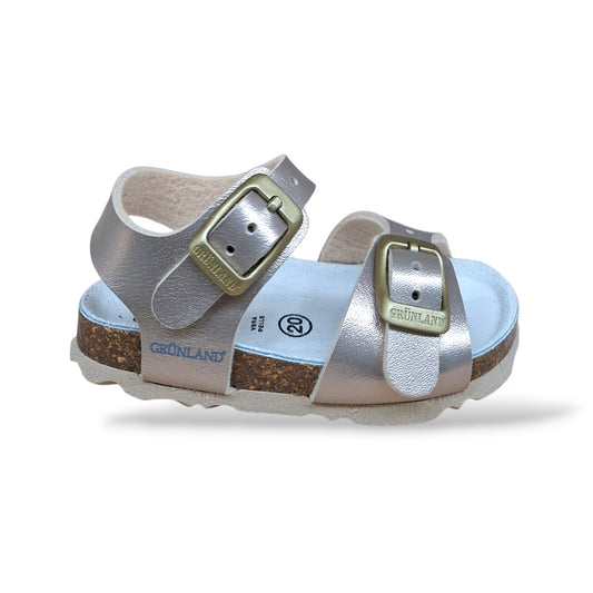 Sandalo Bio Sughero Bambine Grunland Junior Aria Sabbia – Primi Passi Fibia EVA