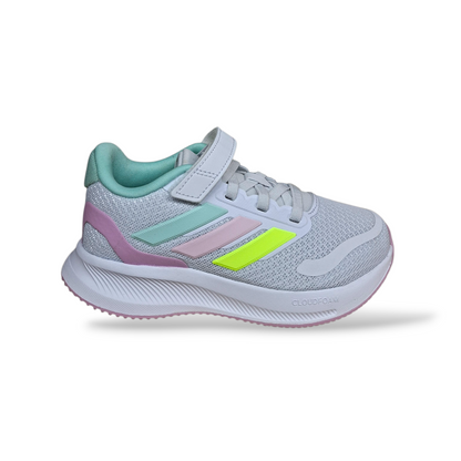 Adidas Runfalcon Bambina Bianco Verde Acqua Rosa Giallo | Scarpe Sportive Colorate Primavera Estate