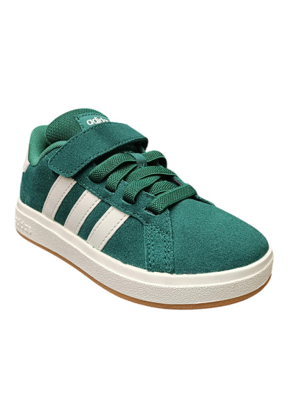 sarpe sneakers Bambini e ragazzi adidas GRAND COURT  verdone-bianco velcro