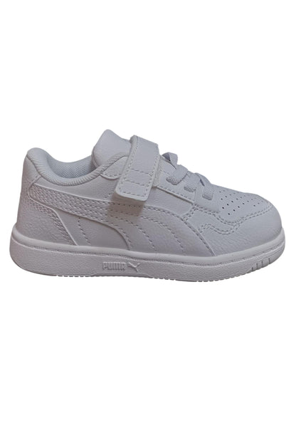 Scarpe sneakers Bambini e ragazzi PUMA REBOUND  bianco laccio elastico e velcro