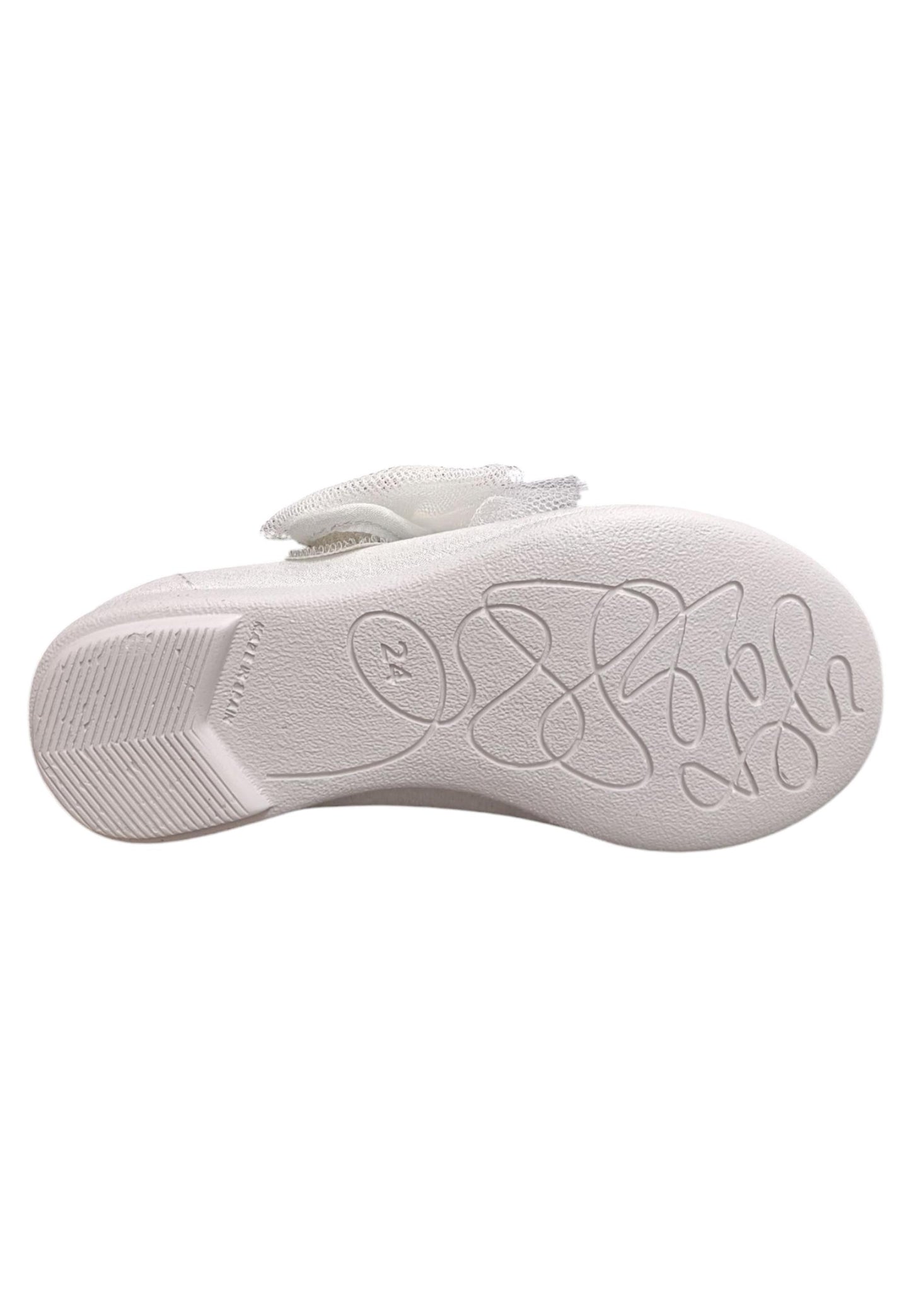 Ballerina bambina Vul-Ladi Candy argento tela velcro comfort style