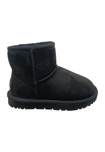 Stivaletti bambina Grunland Junior Crom nero suede - Stile caldo con elastico