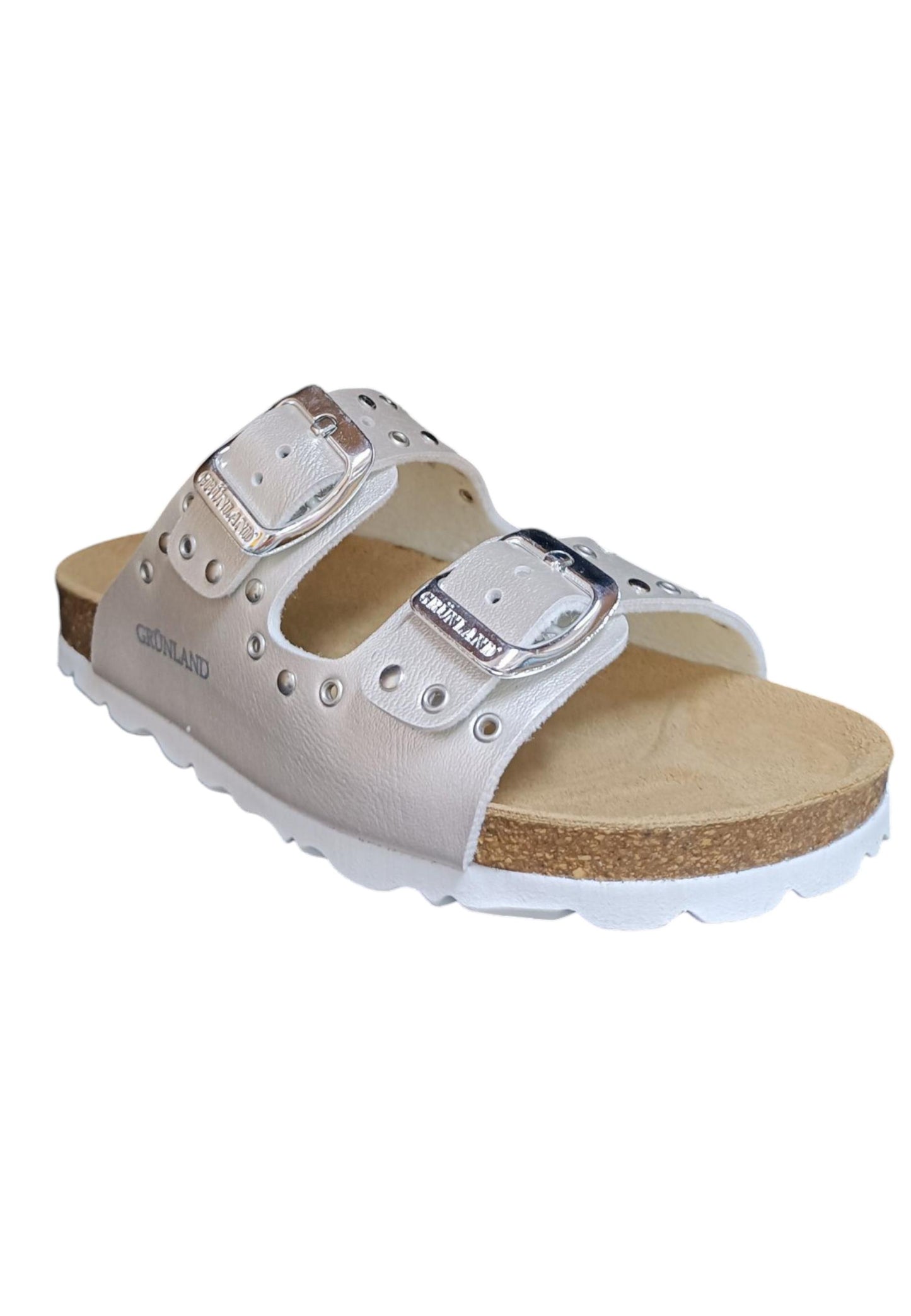 Scarpe ciabatta Bambini e ragazzi Grunland Junior 0739  PERLA fibia