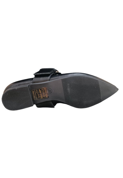 Ballerina donna Marina Galanti Punk nero pelle fibbia elegance style