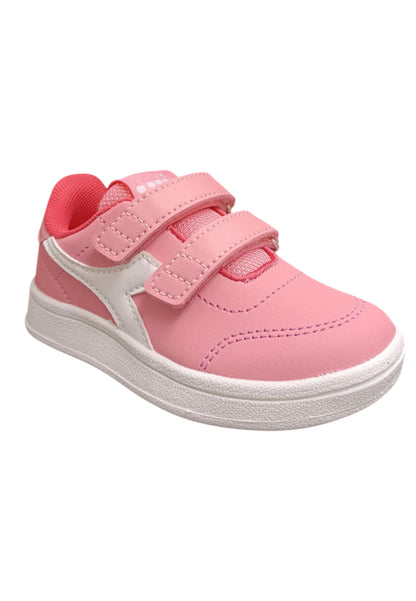 Scarpe sneakers Bambine e ragazze Diadora bonny  rosa fucsia velcro