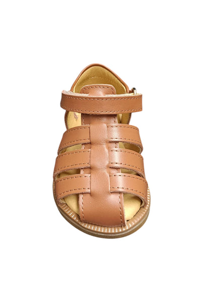 Scarpe occhi di bue-semiaperto Bambini platis open classic  cuoio velcro