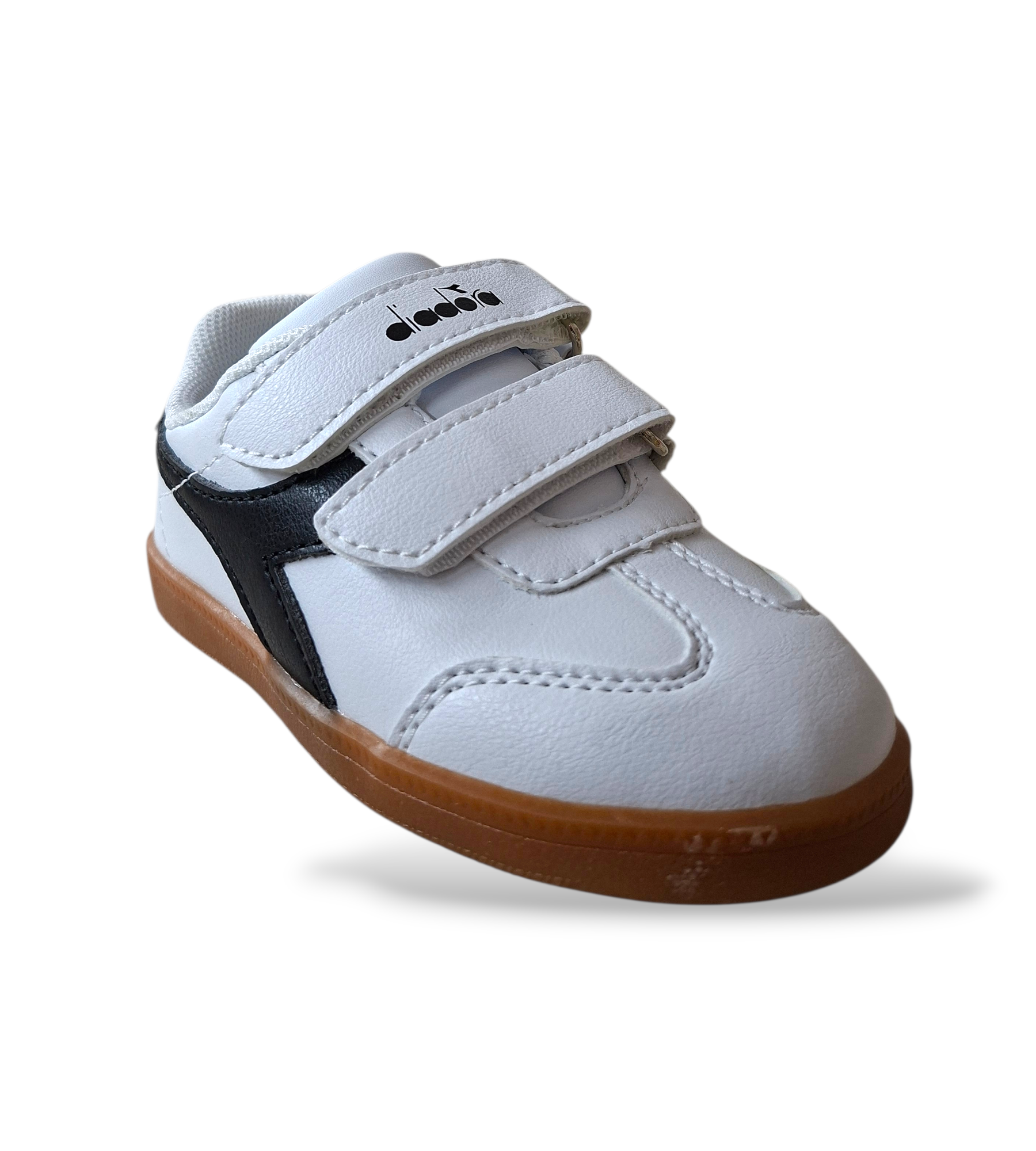 scarpe-palestra-bambino-piccolo-Diadora-Kyoto-bianco-nero-velcro-taglie-20-27-Scarpetteria-Gica-Trani

