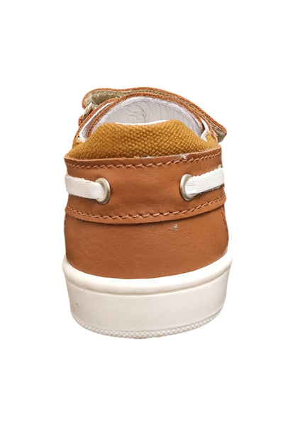 Mocassino primi passi Balducci Cita marrone bianco pelle velcro anatomico