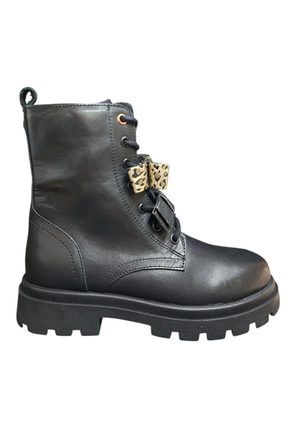 Anfibio bambina Gioseppo Agassiz nero pelle zip laterale urban style
