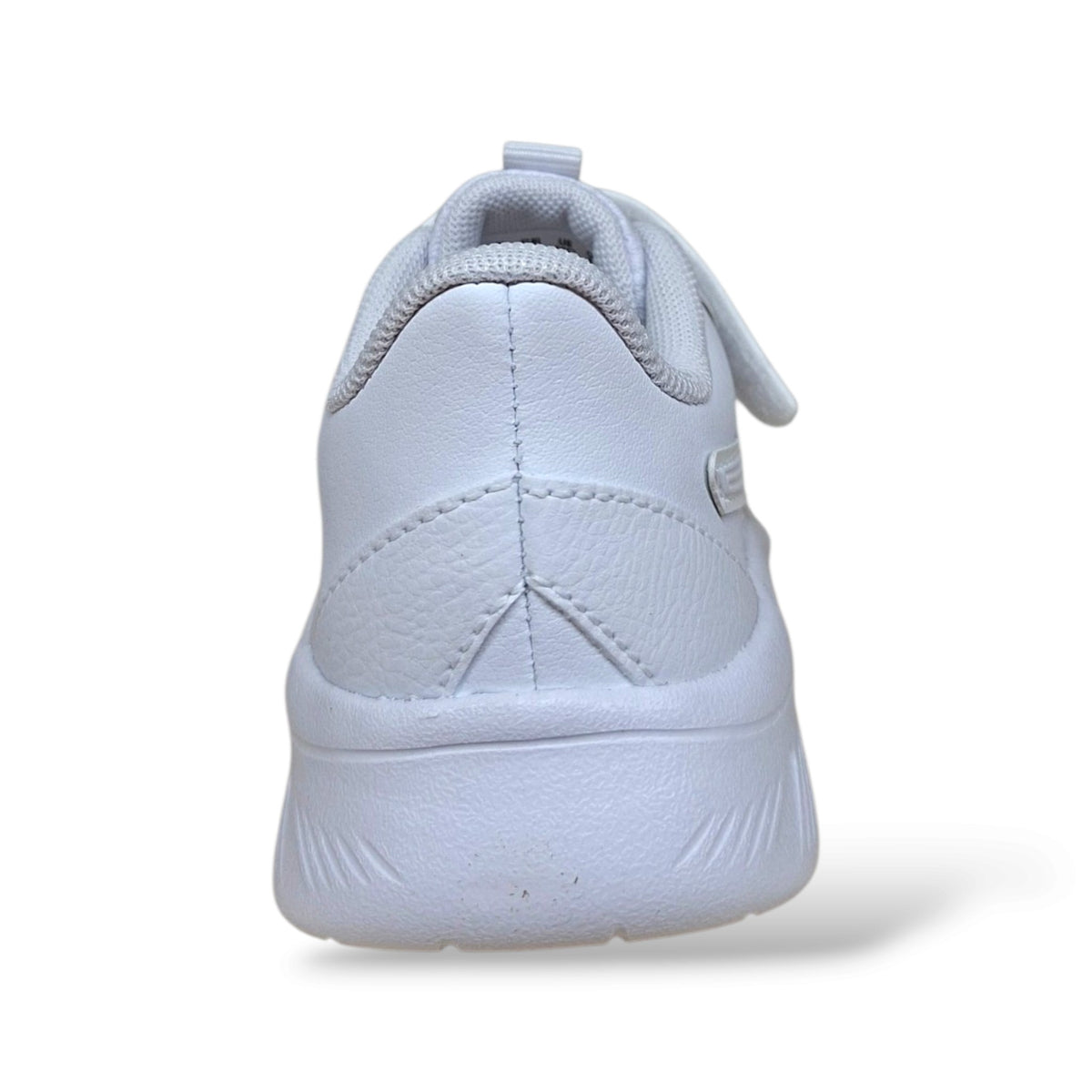 Sneakers Puma Flex Focus bianche in pelle con velcro, taglie 20-35