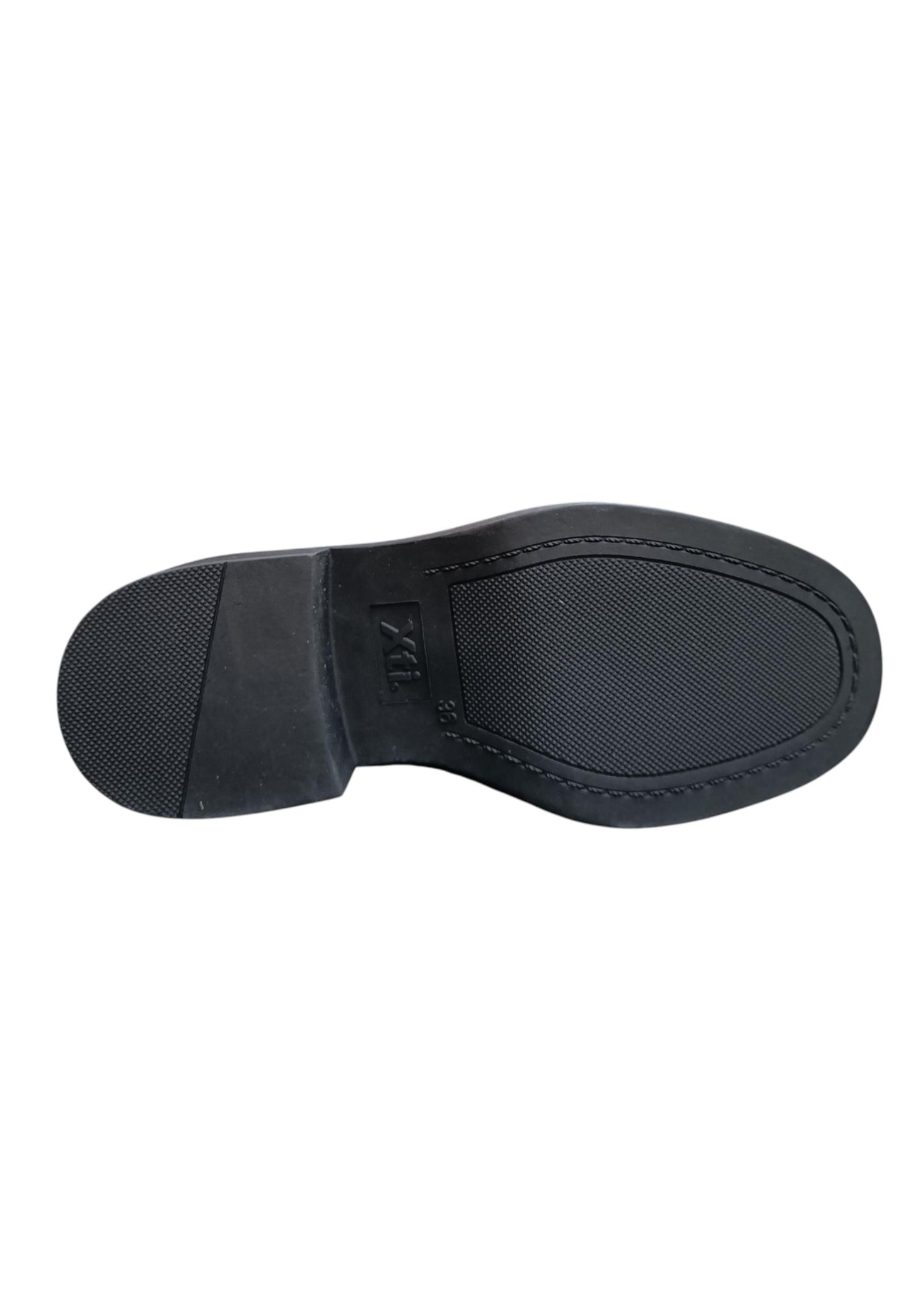 Mocassino college donna XTI Zapato nero pelle elastico comfort style