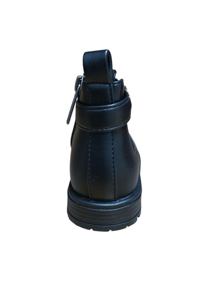 Stivaletti bambino 4US Paciotti Martin nero pelle - Stile elegante con zip laterale