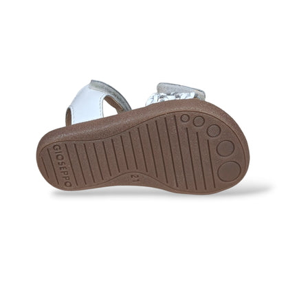 Sandali Bambina GIOSEPPO SANDOWN 78812 Bianchi – Scarpe Cerimonia in Pelle con Velcro