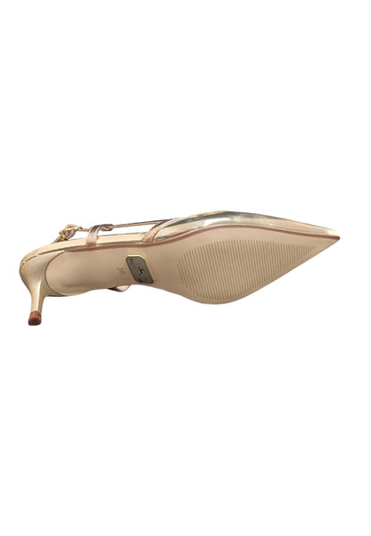 Décolleté donna Nazareno Gabrieli platino pelle - Eleganza luminosa con fibbia