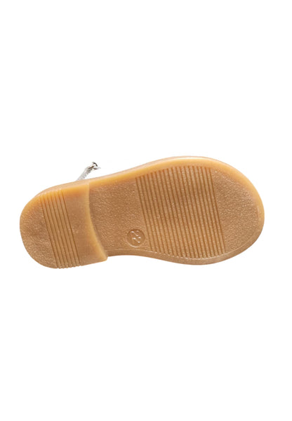 Sandalo bambino Platis Open Classic bianco pelle - Sandalo da passeggio con velcro