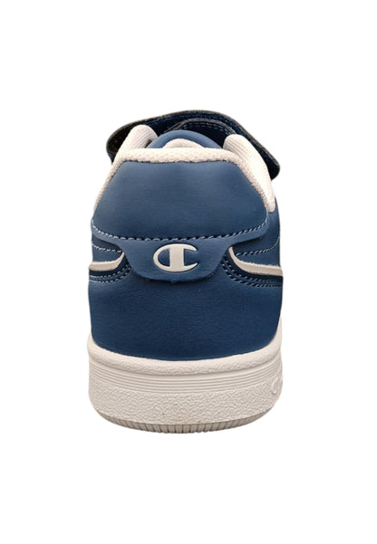 Scarpe sneakers Bambini e ragazzi Champion REBOUND  blue-bianco laccio elastico e velcro