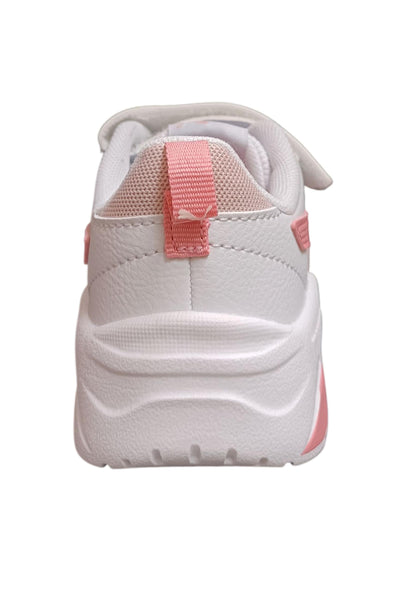 sarpe sneakers Bambine e ragazze PUMA TRINITY  bianco-rosa laccio elastico e velcro