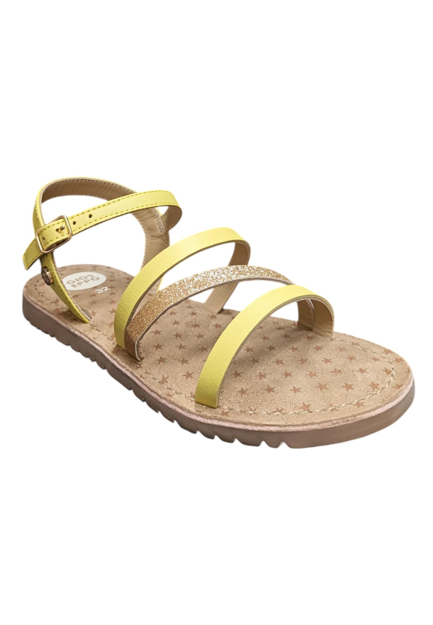 Sandali bambina Gioseppo Vershire giallo pelle