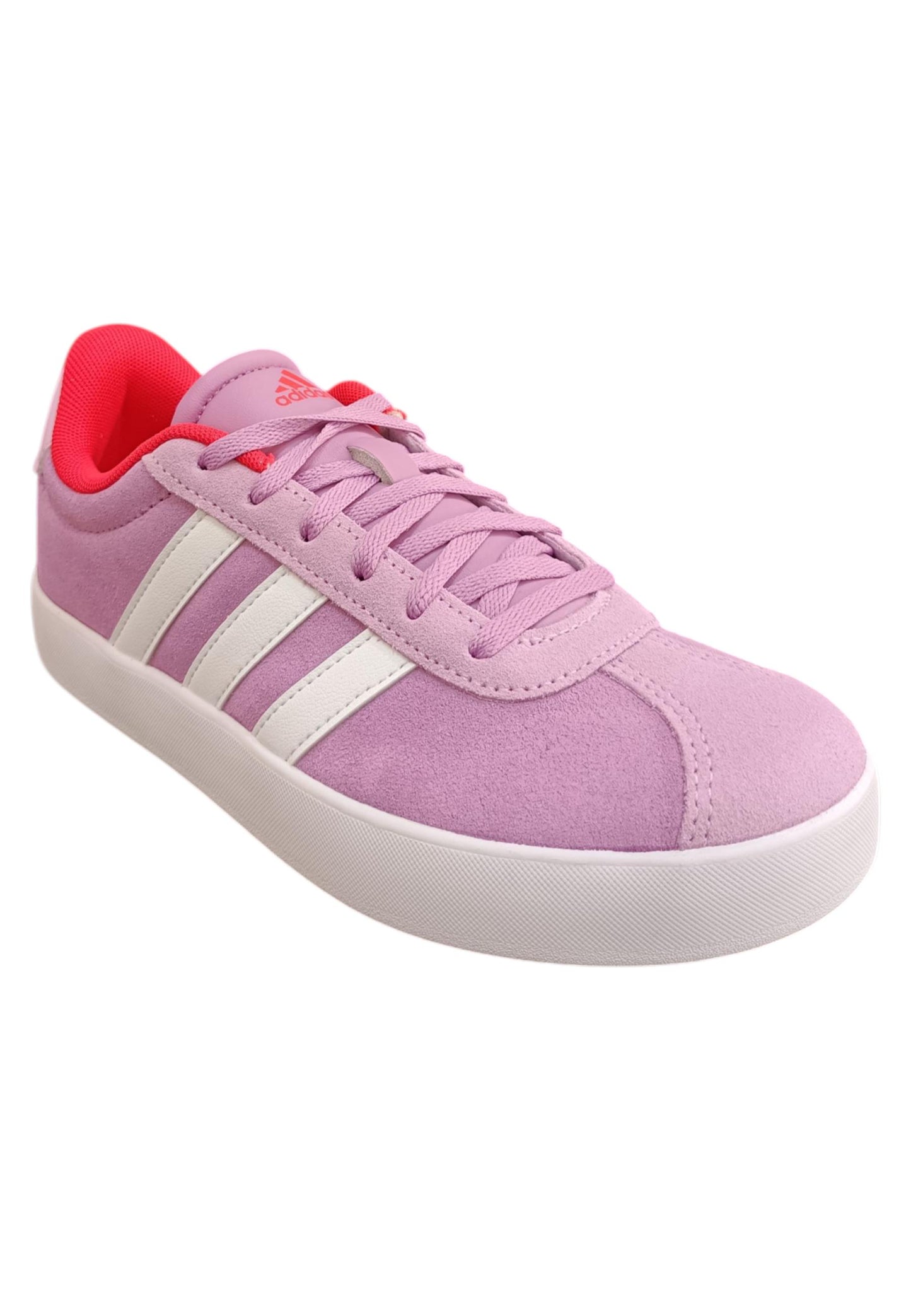 sarpe sneakers Bambini e ragazzi adidas GRAND COURT  viola-bianco laccio