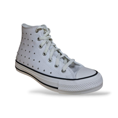 Converse Chuck Taylor Sneakers Bambine Ragazze Bianco | Taglia 27-40 | Tela Borchie | Scarpetteria Gica