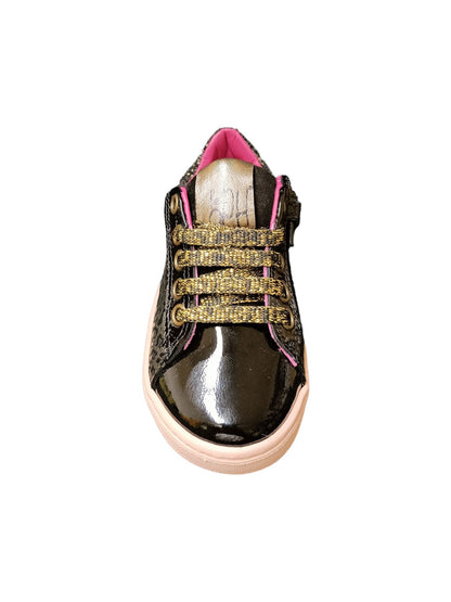 Scarpe sneakers Bambine e ragazze leoph FLAME 1E  nero-maculato-viola laccio