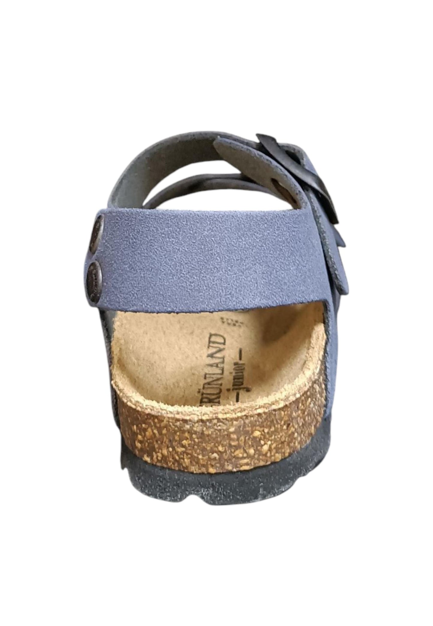 Sandalo bambino Grunland Junior 0635 blu bio fibbia comfort naturale