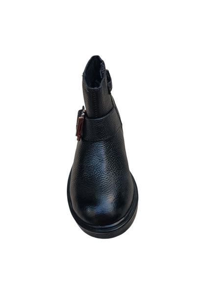 Stivaletto Bambine Gioseppo LAPEER Nero con Zip - Scarpe Pelle