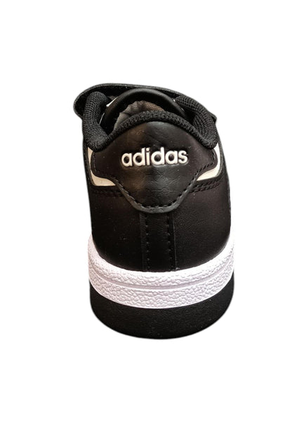 Adidas Papid Court Sneakers Bambino Ragazzo Bianco Nero - Scarpe Ginnastica Velcro