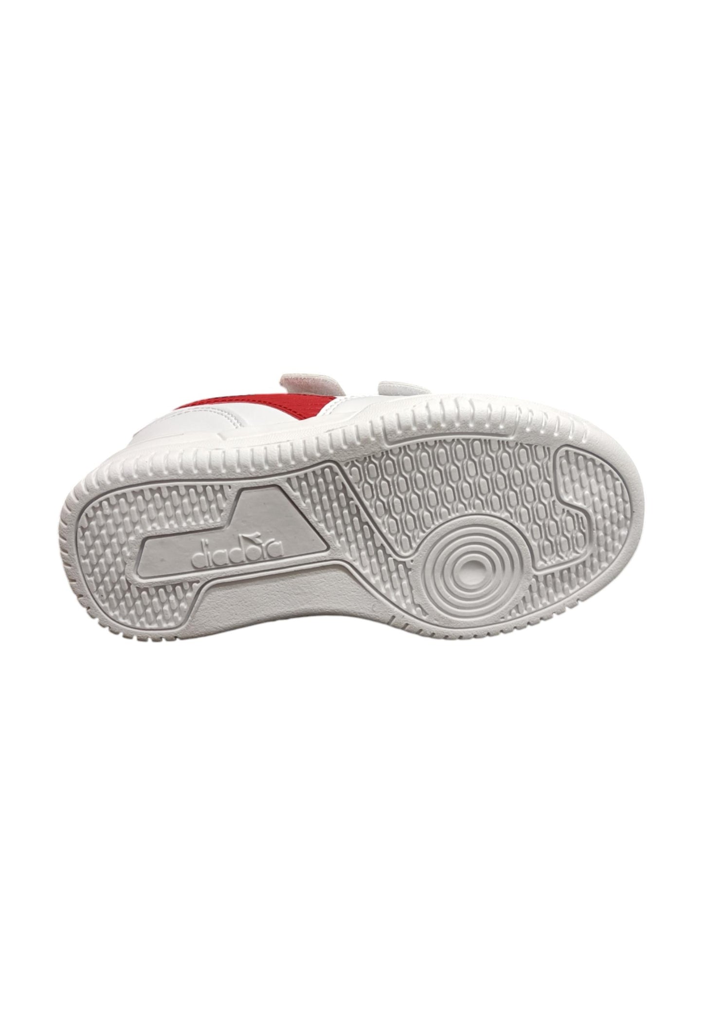 Scarpe sneakers Bambini e ragazzi Diadora RAPTOR  bianco-rosso velcro