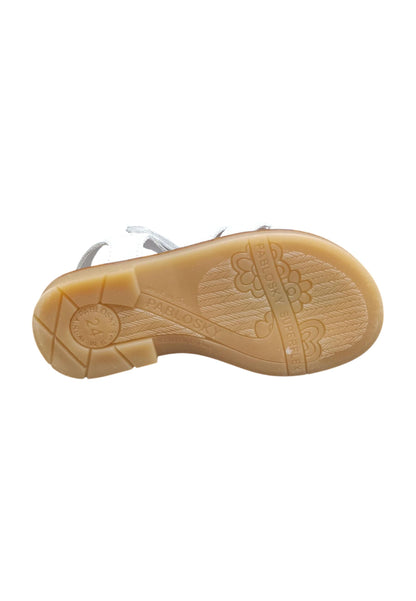 Sandalo bambina Pablosky Napa bianco pelle velcro comfort anatomico