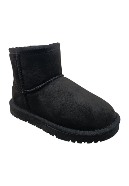 Stivaletti bambina Grunland Junior Crom nero suede - Stile caldo con elastico