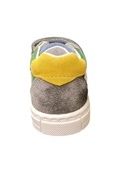 Scarpe sneakers Unisex bambini balocchi MINI  grigio-verdone-giallo-bianco velcro