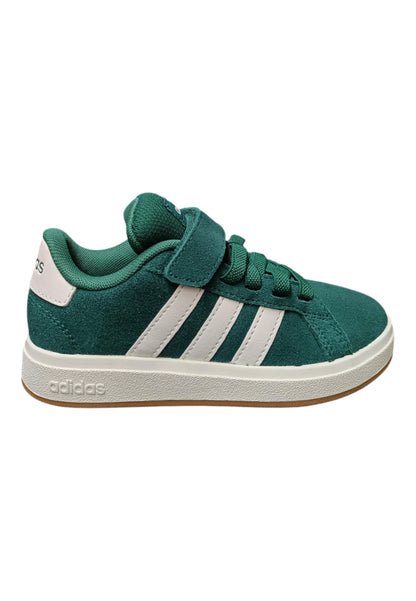 sarpe sneakers Bambini e ragazzi adidas GRAND COURT  verdone-bianco velcro