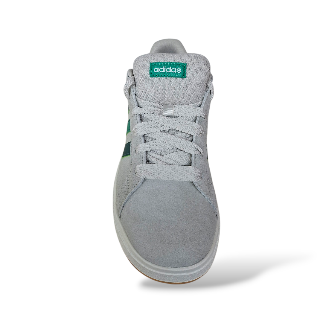 Sneakers bambino Adidas Grand Court grigio verde sportive