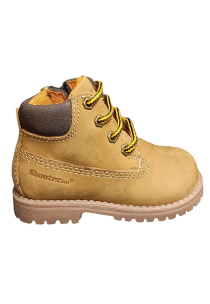 Boscaiolo bambino Shooterino Basic camel marrone pelle lacci casual style