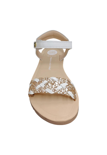 Sandali Bambina GIOSEPPO LEMINGTON 75343 – Pelle Bianca | Velcro a Strappo per una Calzata Rapida e Sicura