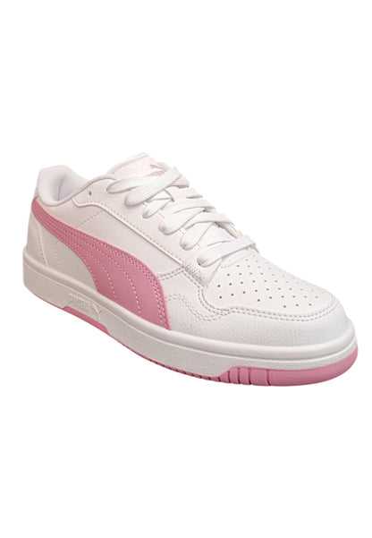 Scarpe sneakers Bambini e ragazzi PUMA REBOUND  bianco-rosa laccio