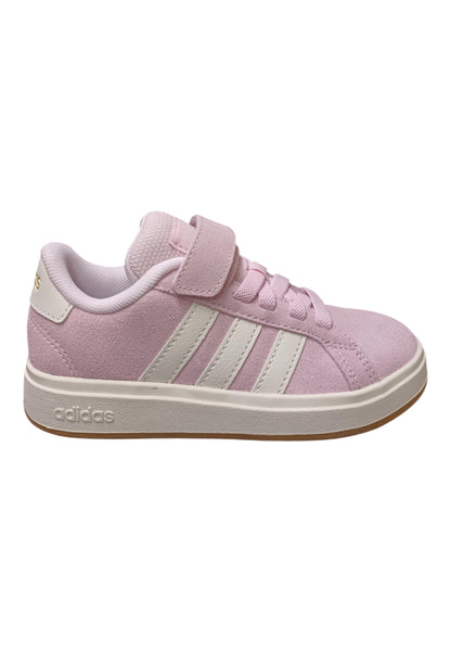 sarpe sneakers Bambine e ragazze adidas GRAND COURT  rosa-bianco velcro