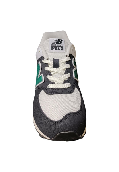 Scarpe snekears Bambini e ragazzi New Balance 574  blue-verde-bianco laccio
