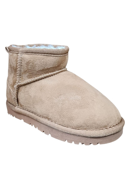 Stivaletti bambina Gioseppo Esko camel suede - Stile caldo con elastico