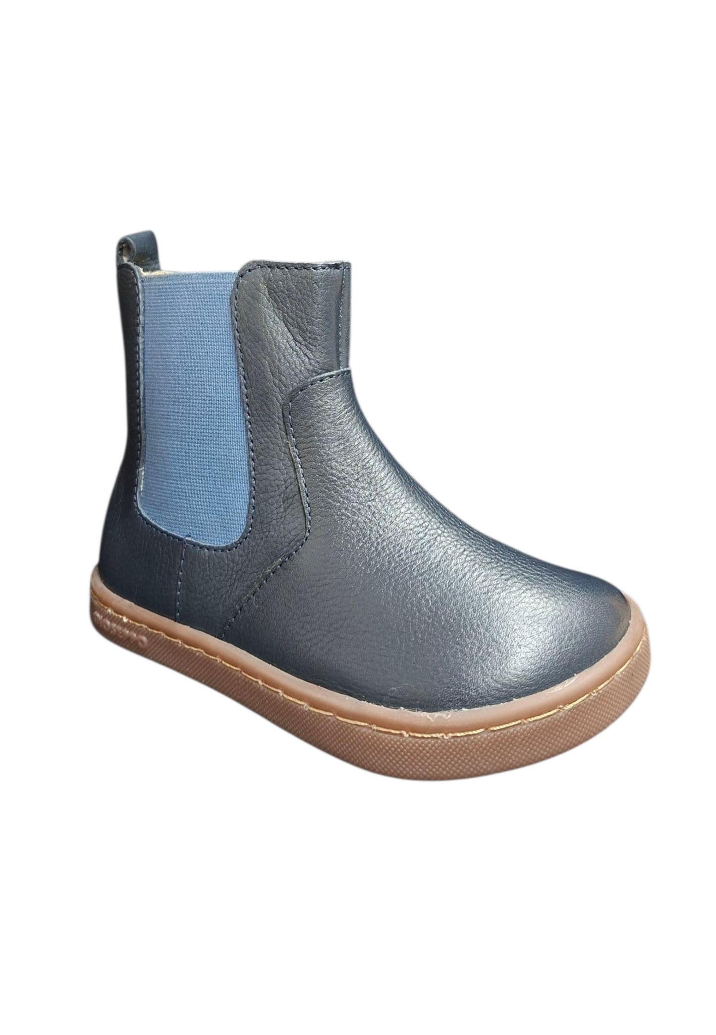 Stivaletti bambino Gioseppo Haslett blue marrone pelle - Stile urban con zip laterale