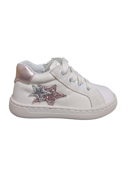 Scarpe sneakers Bambine balocchi MINI  bianco-cipria laccio