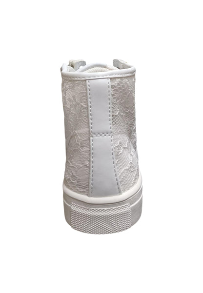 Scarpe sneakers Bambine e ragazze ferrè BUTTER  bianco laccio e zip laterale