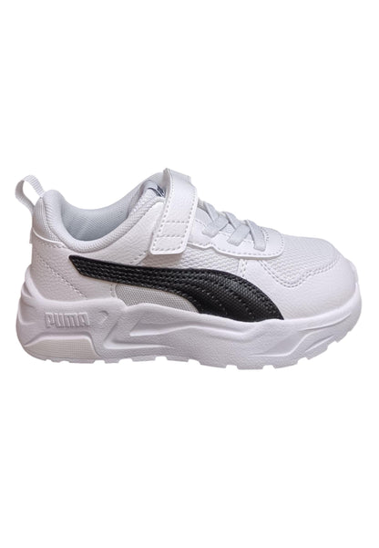 sarpe sneakers Bambini e ragazzi PUMA TRINITY  bianco-nero laccio elastico e velcro