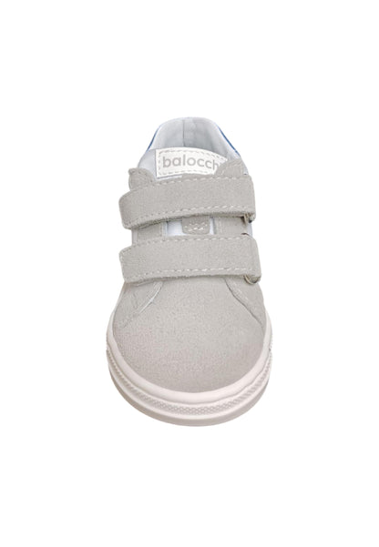 Scarpe sneakers Bambini balocchi MINI  grigio-giallo-azzurro-bianco velcro